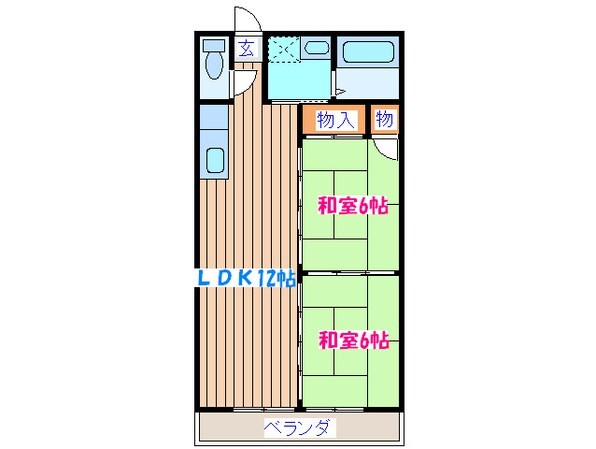 メルシーハイツ飯田　Ｂ棟の物件間取画像